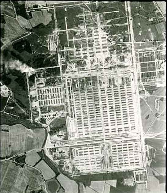 Auschwitz aerial view RAF