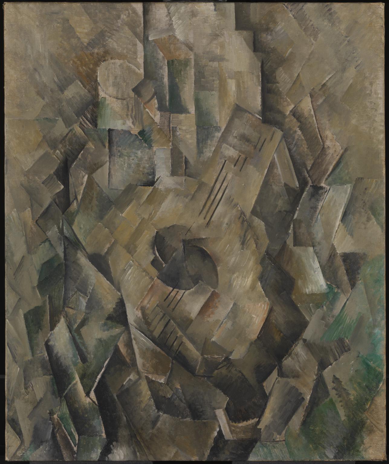 Georges Braque 1909 10 La guitare Mandora La Mandore oil on canvas 71.1 x 55.9 cm Tate Modern London