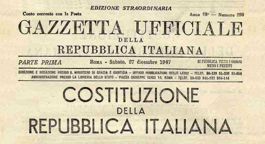 costituzione gazzetta