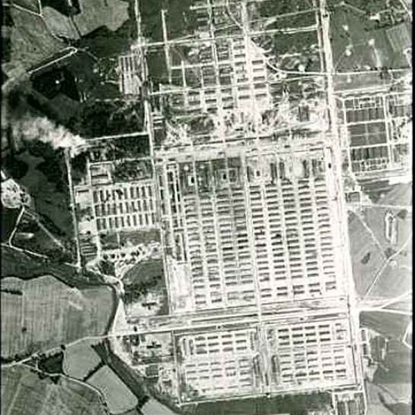 Auschwitz aerial view RAF