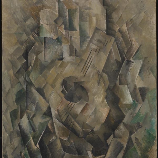 Georges Braque 1909 10 La guitare Mandora La Mandore oil on canvas 71.1 x 55.9 cm Tate Modern London